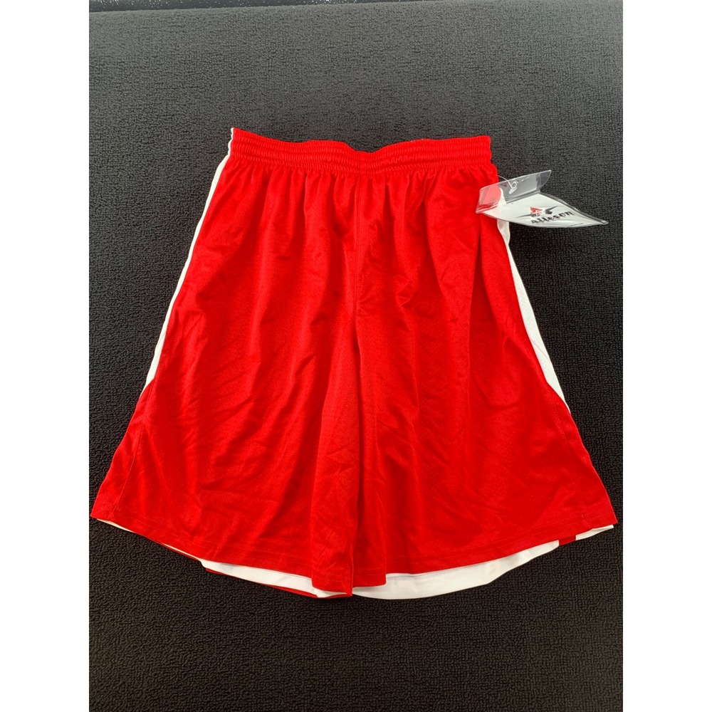 Alleson Athletic Basketball Shorts Womens Reversible Red‎ White Size M